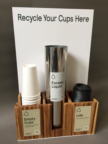 Cup Stacker Recycling Sorting Station - Countertop